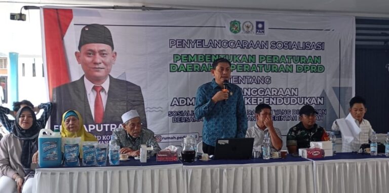 Edi Saputra Laksanakan Sosper  : Jangan Sembarangan Berikan Data  Adminduk ke Publik