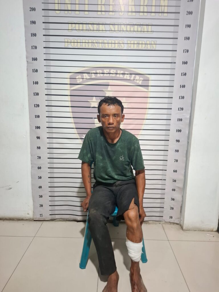 Polsek Sunggal Ringkus dan Tembak Tersangka Curas Beraksi di Angkot