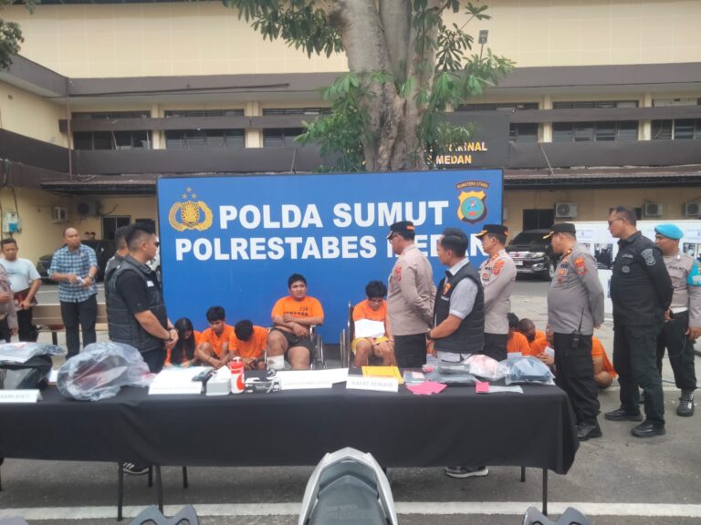 Polisi Tembak 7 Residivis Curanmor dan Puluhan Kereta Diamankan