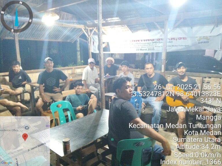 Polsek Medan Tuntungan Cek Lokasi Judi Tembak Ikan di Warkop Mekar Jaya