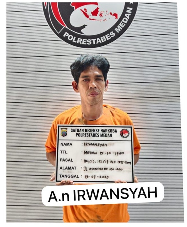 Polisi Tangkap Seorang Pengedar Sabu di Jalan Karantina Medan