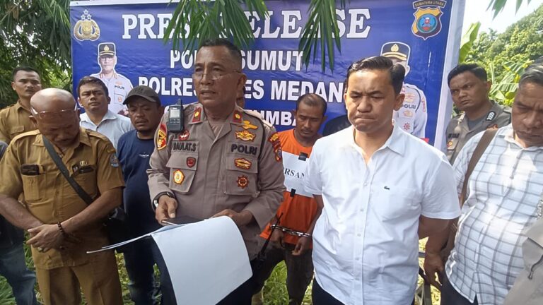 Polsek Patumbak Ungkap Kasus Pembunuhan di Desa Sigara-gara, Abang dan Adik Jadi Tersangka
