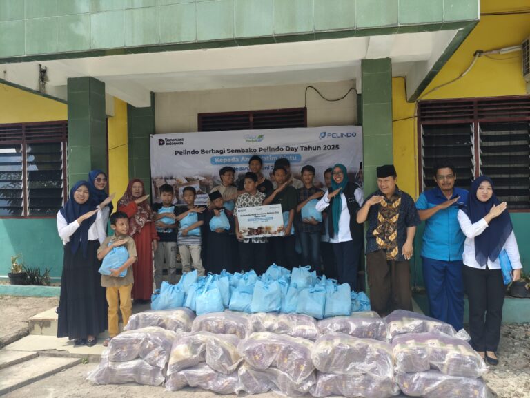 Rangkaian Pelindo Day ke-4: Pelindo Regional 1 Belawan Salurkan 500 Paket Sembako ke Panti Asuhan