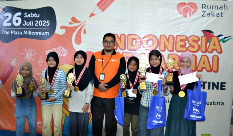 Rumah Zakat Gelar Kegiatan Indonesia Mewarnai Bertema Palestina
