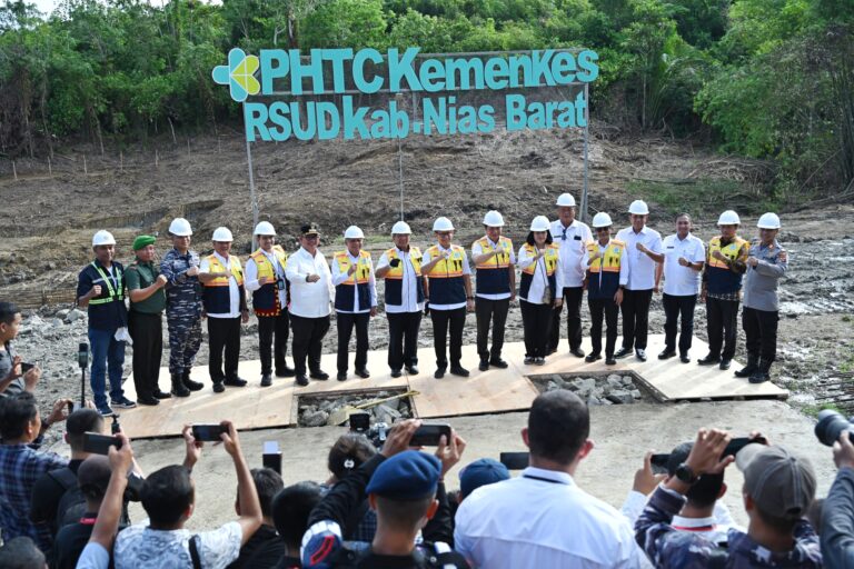 Tingkatkan Layanan Kesehatan Daerah Terpencil, Wagub Sumut Bersama Menkes Groundbreaking RSUD Pratama Nias Barat