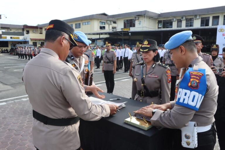 Kombes Gidion Pimpin Sertijab Kabag SDM dan Kapolsek Tembung serta Lantik Pejabat Baru