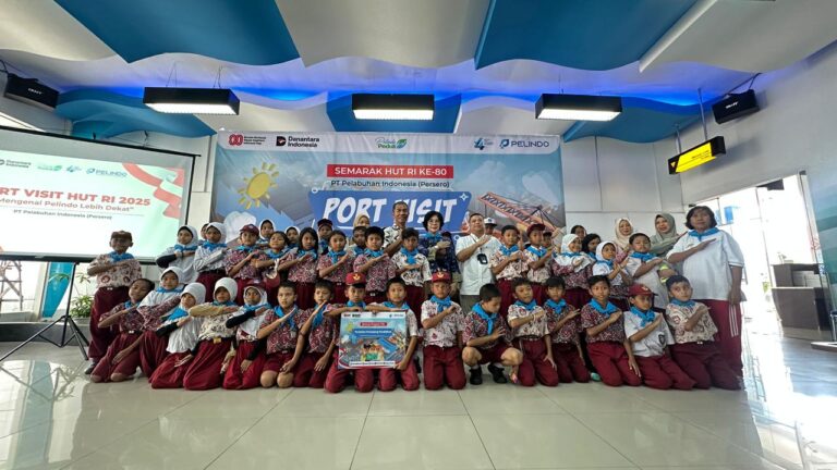 Sambut HUT RI ke-80, Pelindo Regional 1 Gelar Port Visit Siswa SD