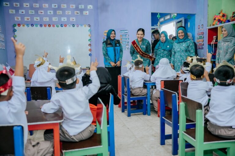 Kejar Ketercapaian ZeroDose di Sumut,Ketua PKK Sumut Kunjungi Dua Posyandu di Langkat