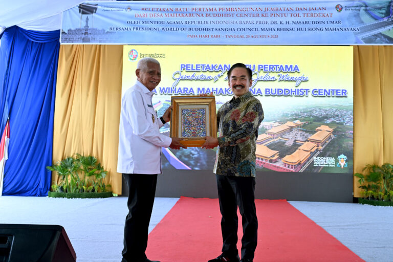 Peresmian Pembangunan Jembatan Wihara Mahakaruna Buddhist Center, Wagub Surya: Simbol Kerukunan Antarumat Beragama di Sumut