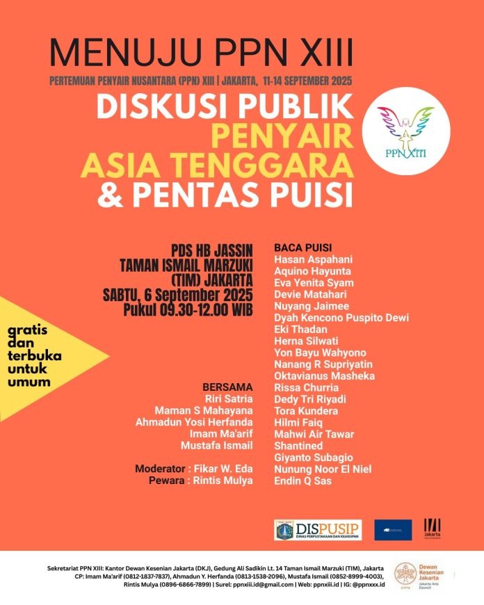 Pertemuan Penyair Nusantara XIII Jadi Jembatan Dialog Sastra Asia Tenggara