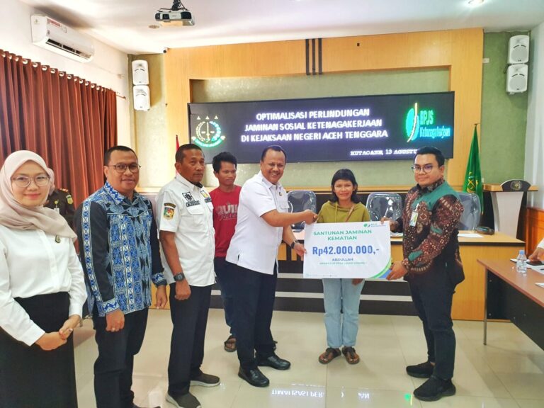 BPJS Ketenagakerjaan dan Kajari Aceh Tenggara Rakor Peningkatkan Kepatuhan Kepesertaan Non ASN serta Perangkat Desa