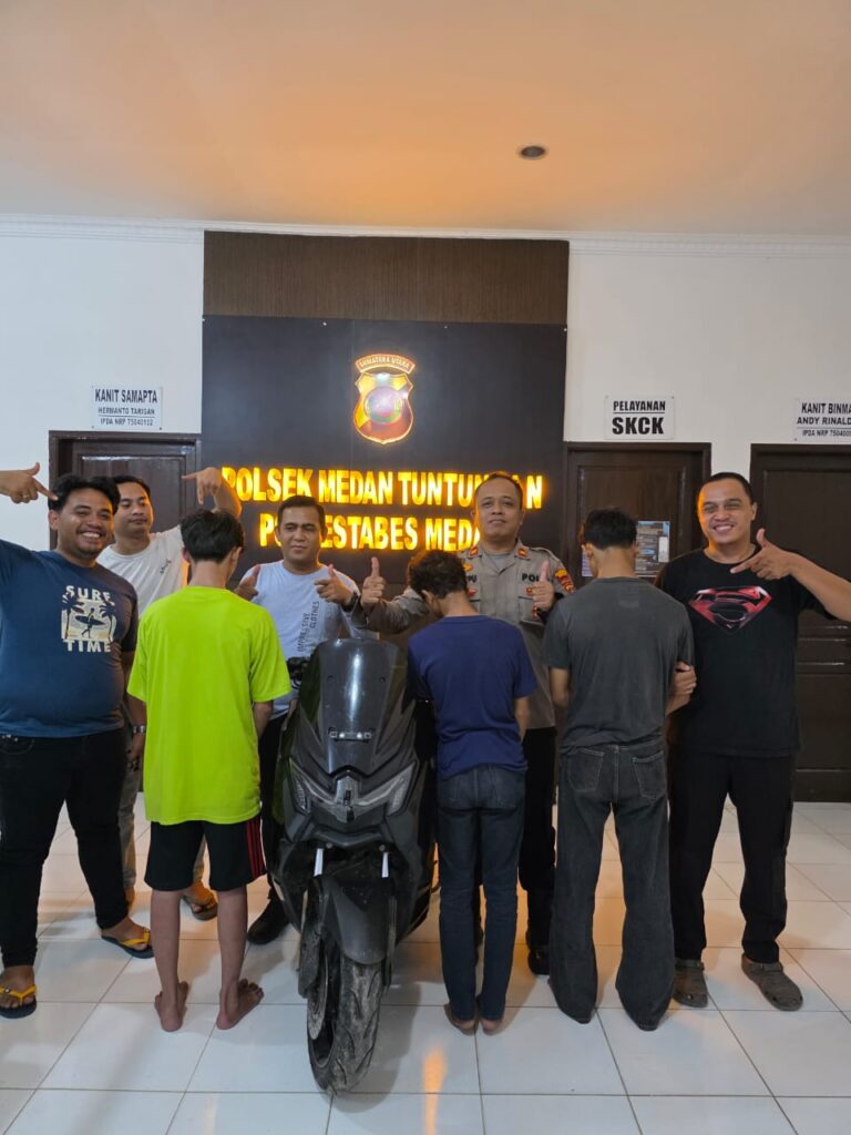 Polisi Amankan Pelaku Begal Kawasan Simpang Selayang Medan Tuntungan