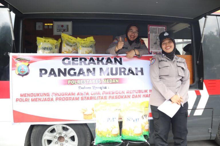 Dukung Program Asta Cita Presiden RI, Polrestabes Medan Laksanakan Gerakan Pangan Murah