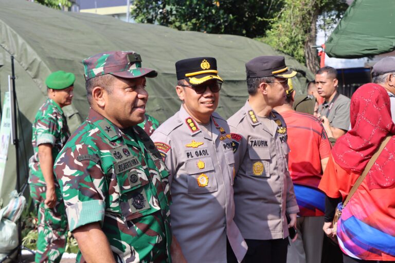 Kapolrestabes Medan Hadiri Bakti Kesehatan dan Bazar Menyambut HUT TNI ke 80 Tahun