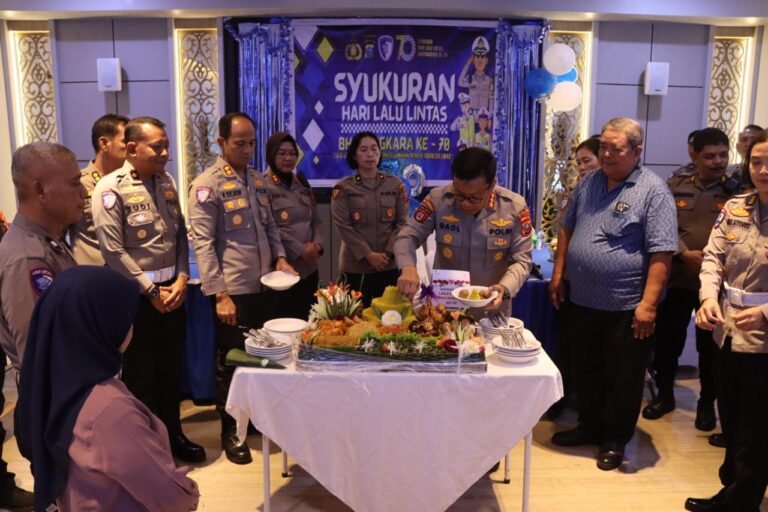 Plt Kapolrestabes Medan Hadiri Syukuran HUT Lalu Lintas Bhayangkara ke-70 Tahun