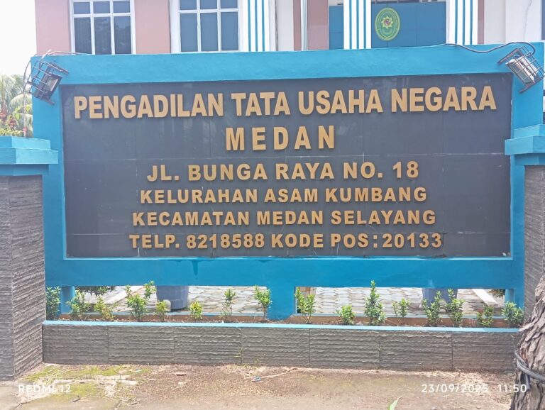 Ketua PTUN Medan Tolak Permohonan Kegiatan  Jurnalistik