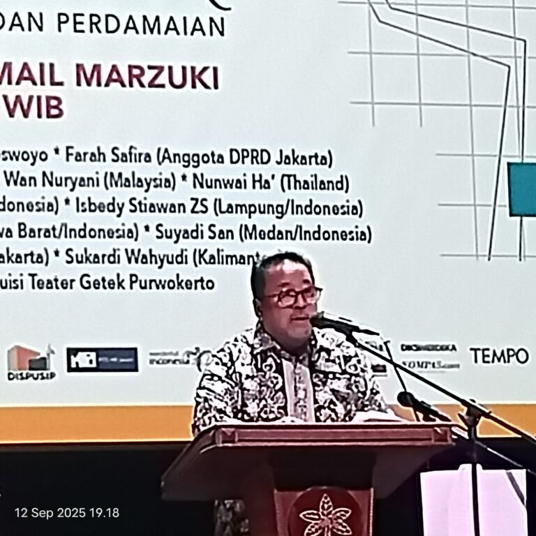 Wakil Gubernur Rano Karno Orasi Kebudayaan, Malam Kedua PPN XIII Wujudkan Jakarta sebagai Kota Sastra Global