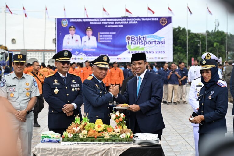 Wagub Sumut Pimpin Upacara Harhubnas 2025, Transportasi Adalah Jalan Kehidupan