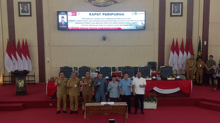 P-APBD Kota Medan 2025 Disahkan dengan Pendapatan Daerah Rp6,96 T, Rico Waas dan DPRD Tandatangani Kesepakatan Bersama
