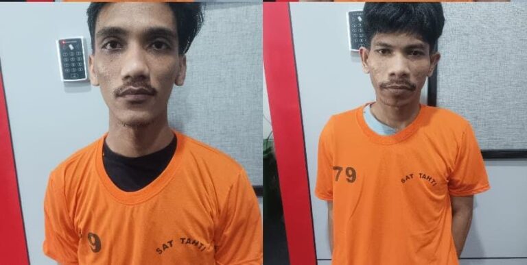 Polisi Ringkus Dua  Pengedar Ekstasi di Jalan Sei Bingai Medan Petisah