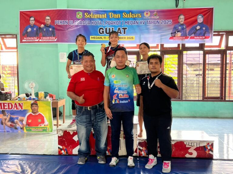 Medan Selayang Kuasai Gulat Porkot Medan 2025