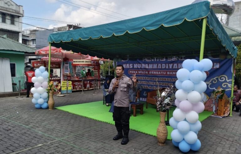 Police Go To School di Madrasah Muhammadiyah-1 Medan, Aipda Dr Afriadi Amin Ajak Pelajar Jaga Kamtibmas