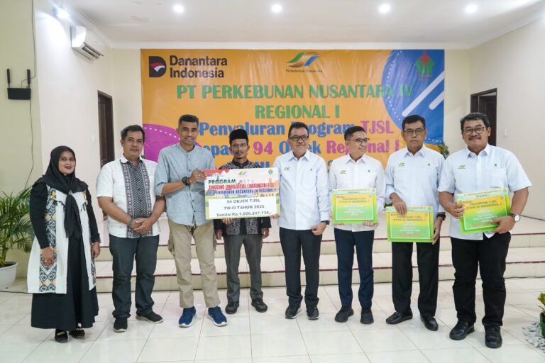 PTPN 1V Regional l Salurkan Dana TJSL Triwulan III Rp 1 Miliar Lebih