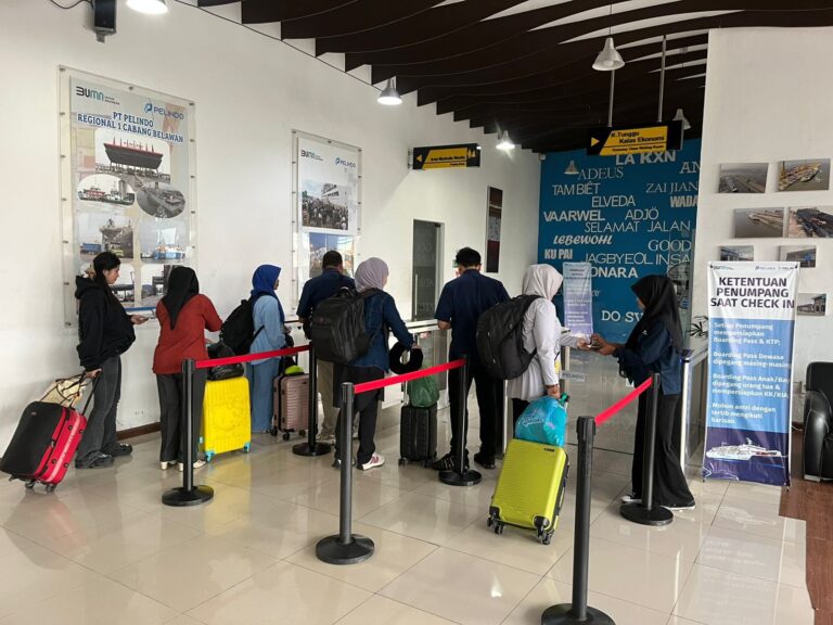 Pelindo Regional 1 Belawan Catat Kenaikan Arus Penumpang dan Meningkatkan Layanan Untuk Menyambut Nataru 2025/2026
