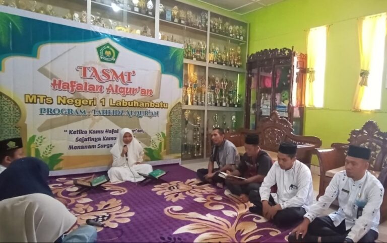 MTsN 1 Labuhanbatu Gelar Tasmi’ Al-Qur’an Juz 30, Perkuat Komitmen Hafalan Siswa