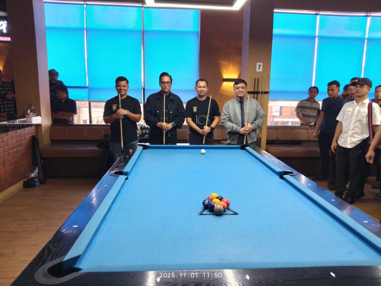 Ciptakan Kamtibmas yang Kondusif, Kapolrestabes Medan Resmi Buka Turnamen Billiard di Onleys