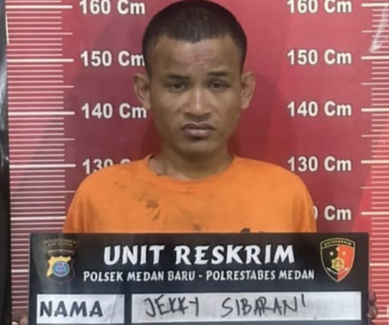 Polsek Medan Baru Ringkus Pelaku Curi Handphone Gunakan Tongkat di Jalan PWS