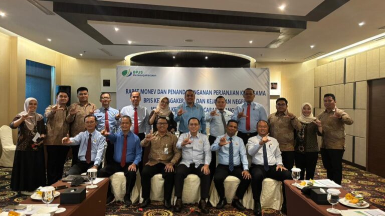 BPJS Ketenagakerjaan Langsa Lakukan Monev dan Perpanjangan PKS dengan Kejaksaan