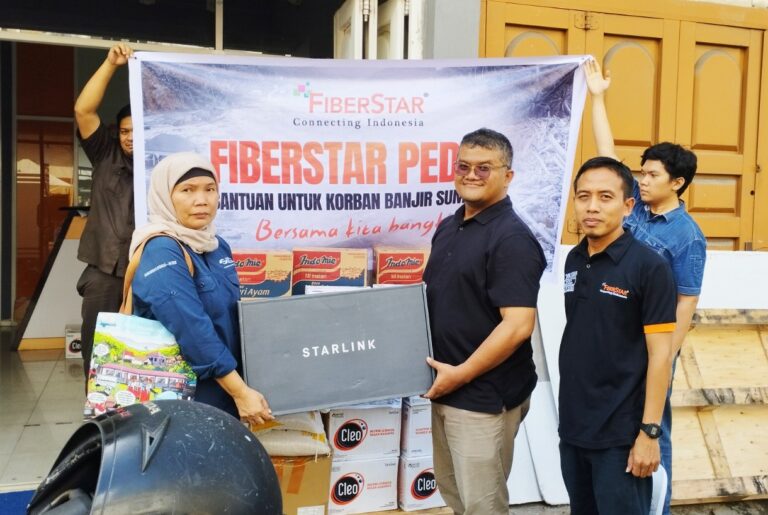 FiberStar Perkuat Respons Kemanusiaan di Sumatera melalui Bantuan Logistik dan Internet Darurat Starlink
