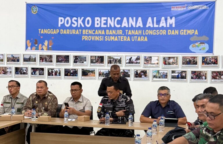 Pemprov Sumut Gelar Rapat Koordinasi Bantuan Bencana, Pelindo Regional 1 Pastikan Kesiapan Pelabuhan Belawan