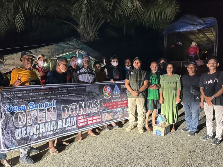 Peduli Sesama, Kades Sampali dan Rombongan Salurkan Bantuan untuk Aceh Tamiang