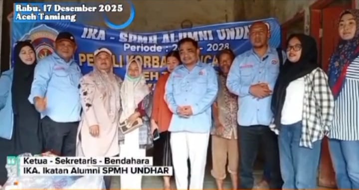 IKA SPMH Undhar Misi Kemanusiaan di Kampung Jawa Aceh Tamiang