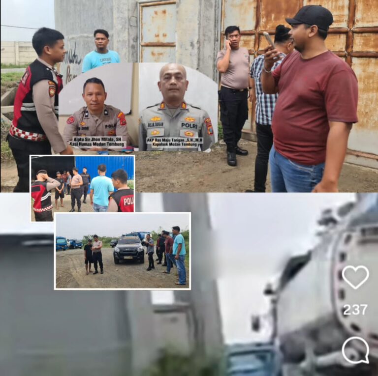 Respon Keluhan Masyarakat Viral di Medsos, Polsek Medan Tembung Periksa Gudang Diduga Penimbunan BBM