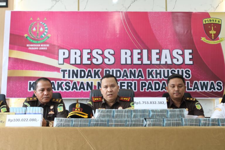 Dugaan Korupsi Dana PSR, Kejaksaan Tetapkan Mantan Kadis Pertanian Palas Tersangka