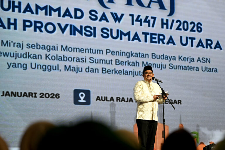 Peringatan Isra Mikraj Pemprov Sumut, Bobby Nasution Harapkan Jadi Momentum Peningkatan Budaya Kerja ASN