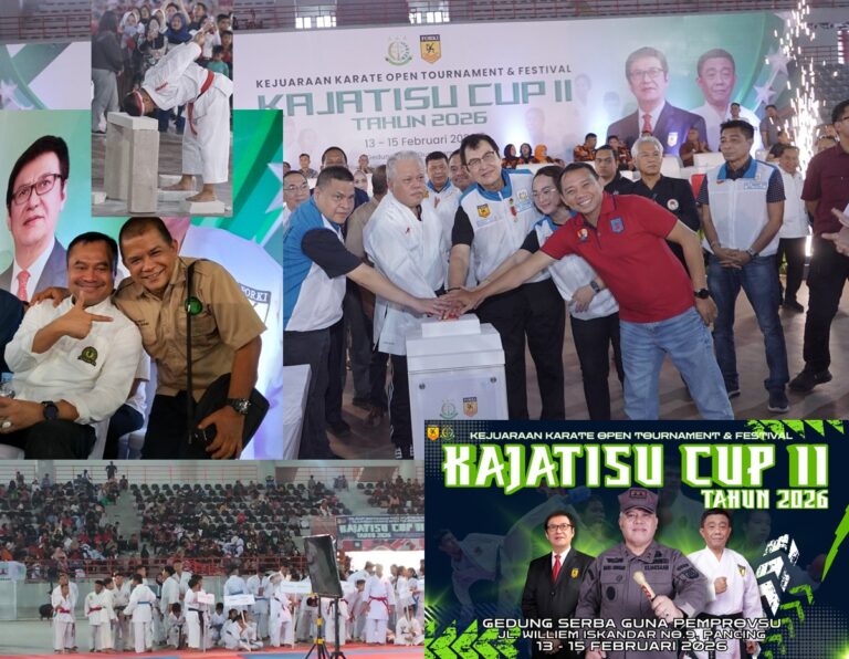 Diikuti Ratusan Atlet se Sumut, Kejuaraan Karate Piala Kajati Sumut II Dibuka Harli Siregar, Pejabat Pemprov Sumut ‘Kompak’ Tak Hadir