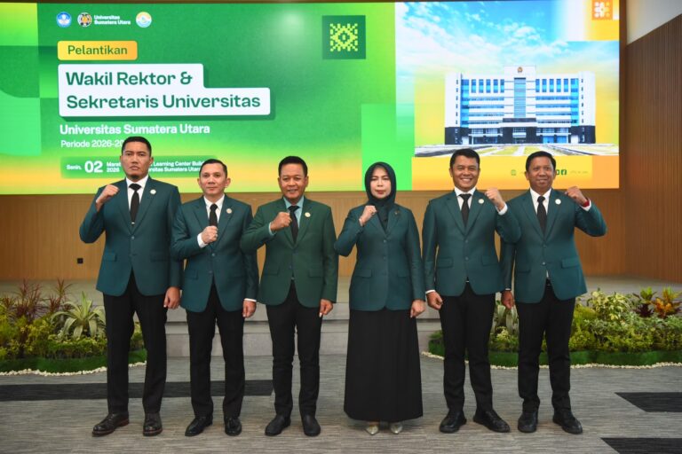 Rektor USU Ingatkan Wakil Rektor dan Sekretaris Pentingnya Kerja Keras dan Integritas