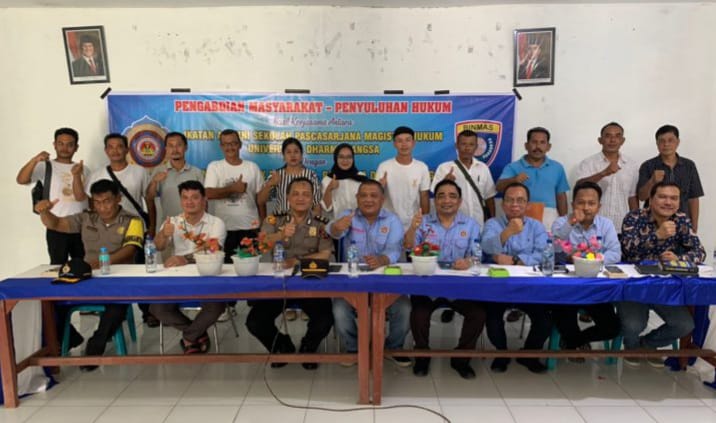 Prof Dr Kusbianto Apresiasi IKA-SPMH Undhar dan Binmas Polsek Biru-biru Penyuluhan Hukum