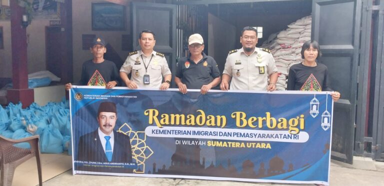 Ramadan Berbagi, Pemasyarakatan Sumut dan  Imigrasi Sumut Salurkan 4.000 Paket Bantuan untuk Masyarakat