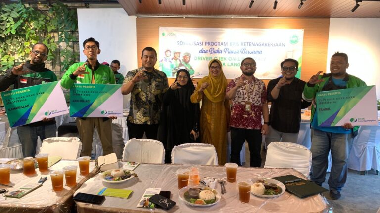 BPJS Ketenagakerjaan Langsa lindungi seluruh Ojol Draiv yang ada di Kota Langsa