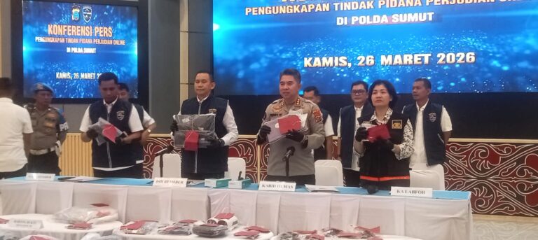 Polda Sumut Bongkar Judi Online Jaringan Kamboja, 19 Tersangka Ditangkap dari Dua Lokasi di Medan