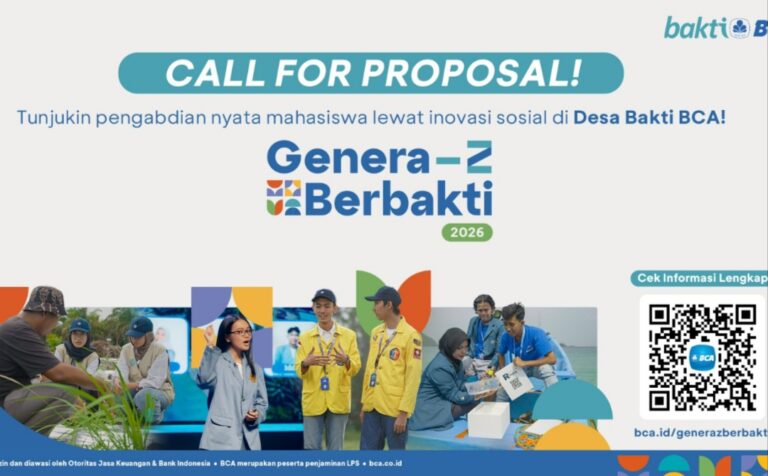Genera-Z Berbakti 2026 Dimulai, Bank Central Asia Tawarkan Pendanaan dan Ajak Mahasiswa Kembangkan Desa Wisata