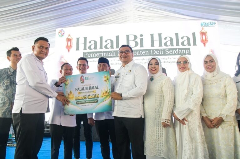Halal Bihalal Deli Serdang Berlangsung Meriah, Hadiah Umrah Jadi Sorotan!