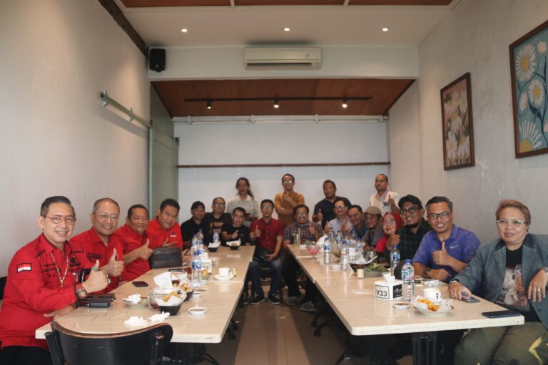 PDIP Sumut Silaturrahmi Bersama Wartawan, Rapidin Simbolon: Jangan Manfaatkan Program MBG Ajang Bisnis