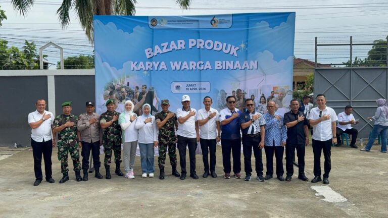 Tahu dan Tempe Rutan Kelas I Medan Laris Diborong pada Semarak Bazaar Produk WBP Peringatan HBP ke-62 Kanwil Ditjenpas Sumut