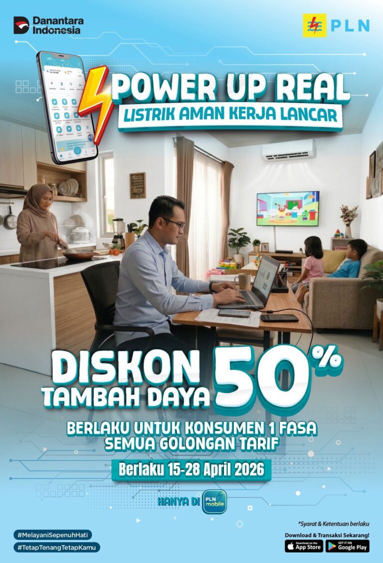 Dukung Kebijakan WFH, PLN Beri Diskon Tambah Daya 50%